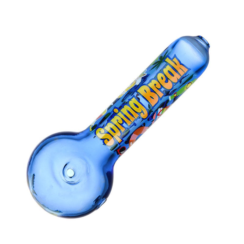 6CT BOX - Spring Break 2024 Glass Spoon Pipe - 5" / Assorted Colors - Headshop.com