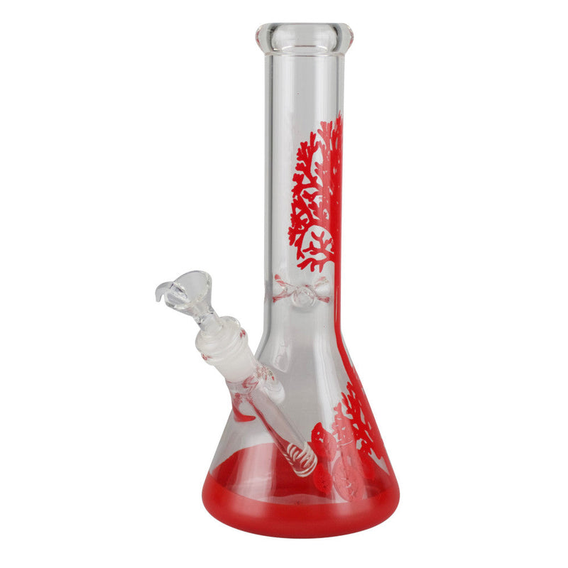 Red Tree Glass Beaker Bong - Headshop.com