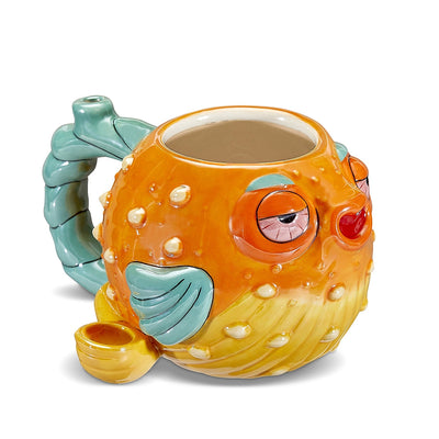 Stoned pufferfish mug pipe - Headshop.com