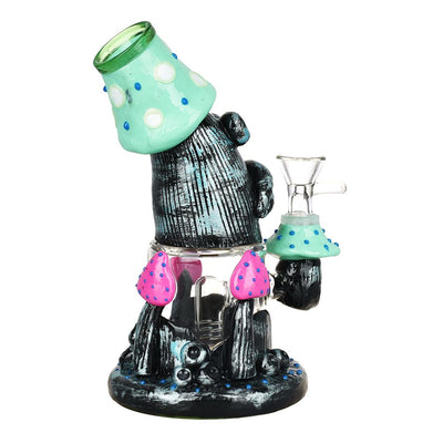 Fungus Father Glow in Dark Water Pipe - 7" / 14mm F / Colors Vary
