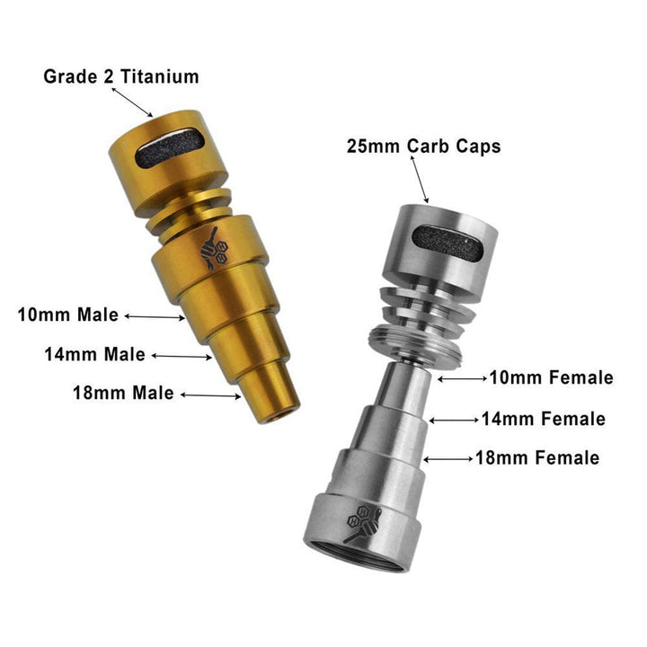 TITANIUM 6 IN 1 MOON ROCK DAB NAIL - Headshop.com