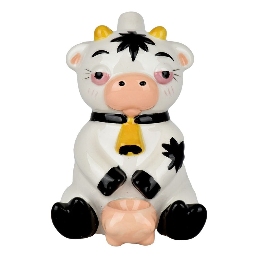 Stoned Cow Ceramic Hand Pipe - 5.25" - Headshop.com