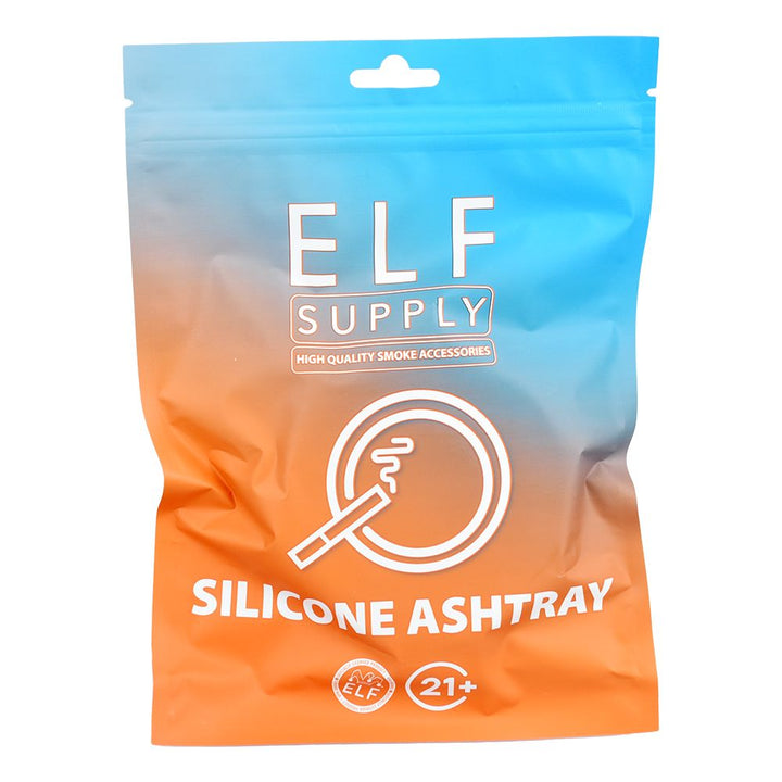 ELF Supply Round Silicone Ashtray - 3.25" / 6CT - Headshop.com