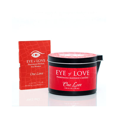 Eye of Love One Love Attract Him Pheromone Massage Candle - Headshop.com