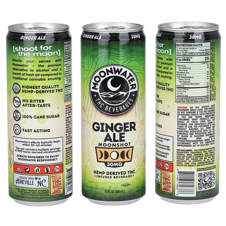 Moonwater Moonshot Hemp-Derived D9 Infused Drinks| 24ct - Headshop.com