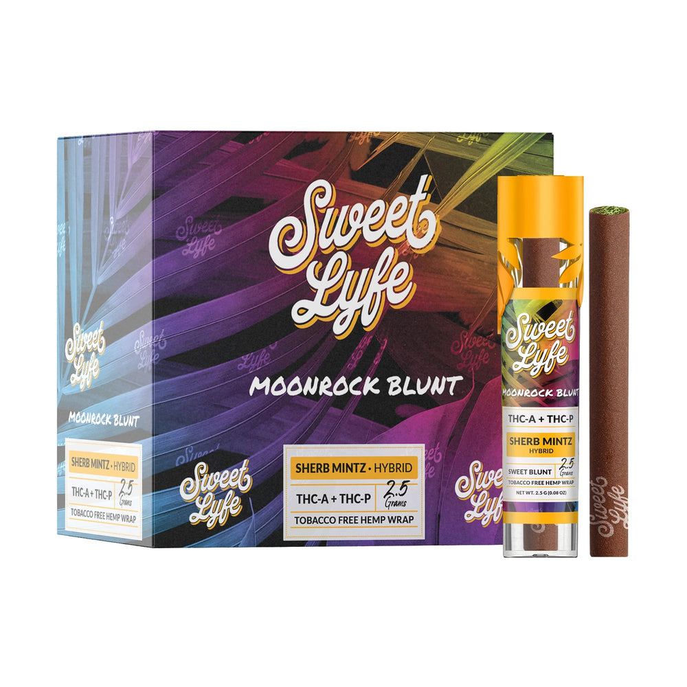 Sweet Lyfe Moonrock Blunt THCA+THCP - Sherb Mintz - Hybrid - Headshop.com