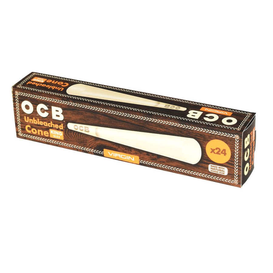 OCB Virgin Unbleached Cones - Headshop.com