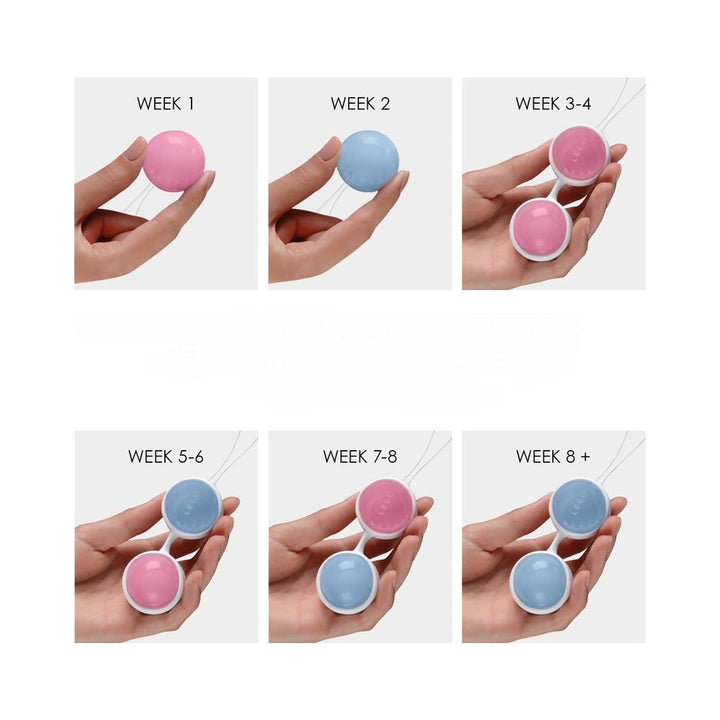 LELO BEADS Mini Kegel Balls Set Blue/Pink - Headshop.com