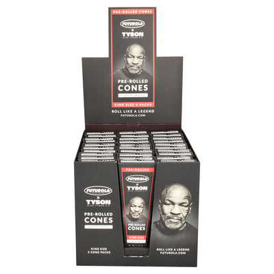 Tyson 2.0 x Futurola Cones | 3pk | King Size | 30pc Display - Headshop.com