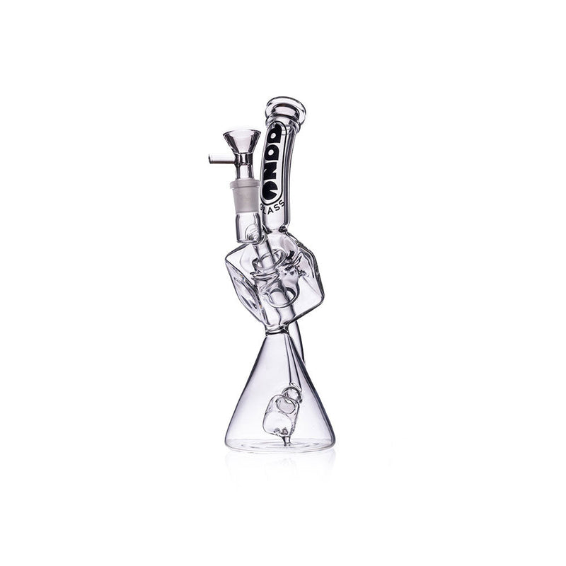 Daze Glass - 10" Recycler Style Cube Perc Glass Water Pipe - Headshop.com