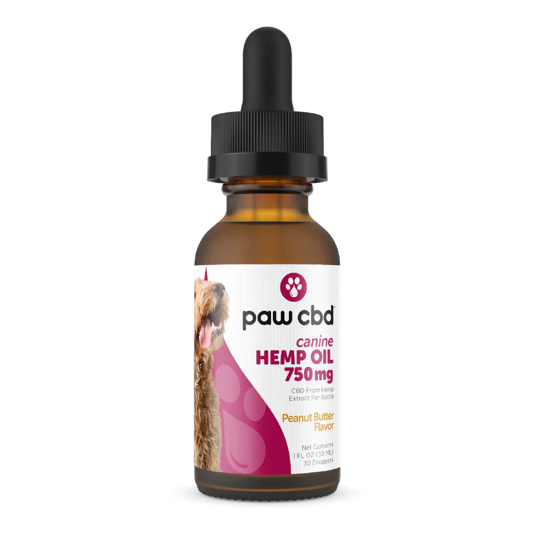 CBD Dog Oil Tincture for Calmness & Health Support Peanut Butter (300MG - 3000MG) - Headshop.com