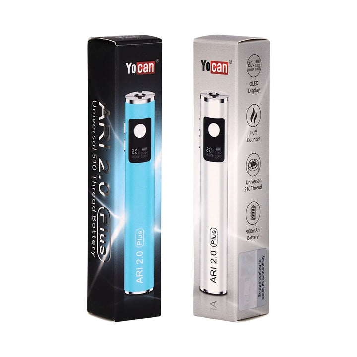 15CT DISPLAY - Yocan Ari 2.0 Plus Battery - 900mAh / Assorted Colors