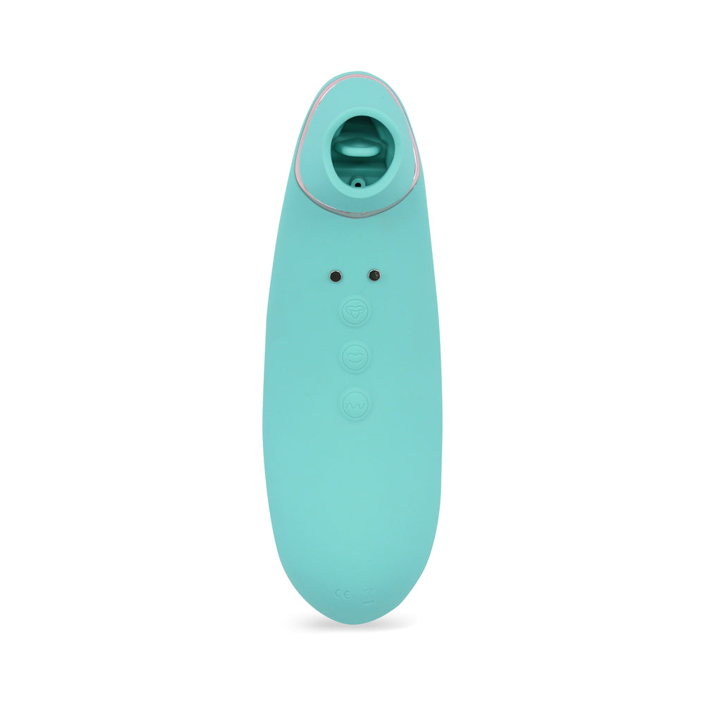 Nu Sensuelle Trinitii 3-in-1 Suction Tongue Vibe Electric Blue - Headshop.com
