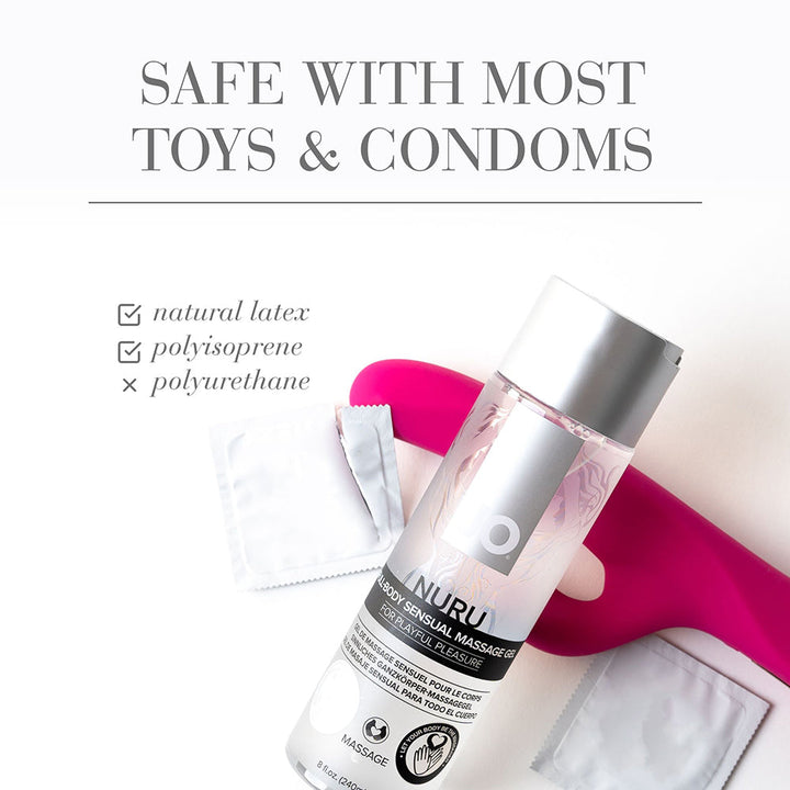 JO Nuru Full-Body Sensual Massage Gel 8 oz. - Headshop.com
