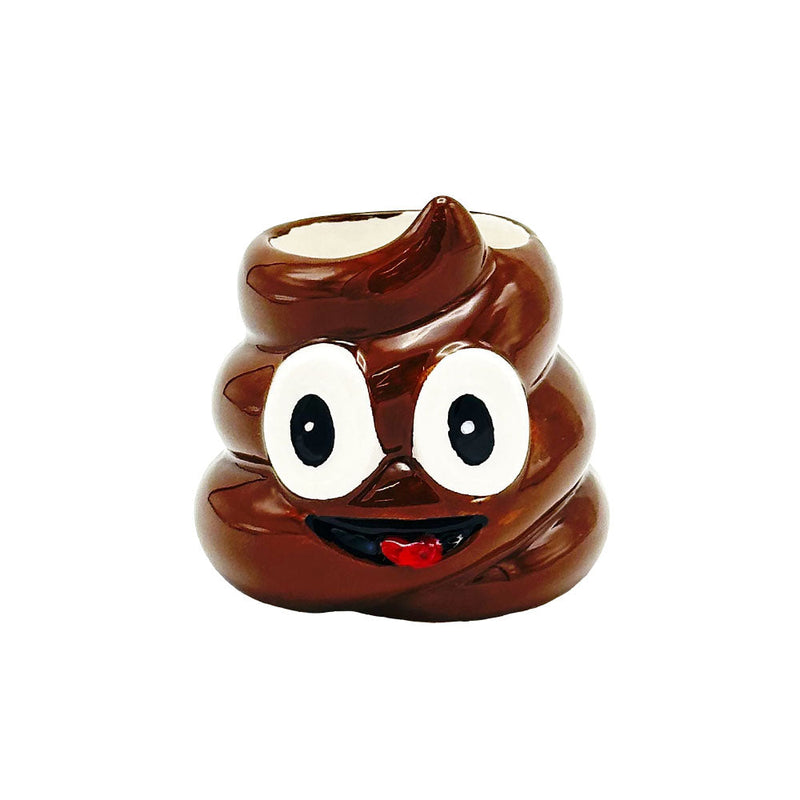 Happy Poop Ceramic Shot Glass - 4oz - Headshop.com