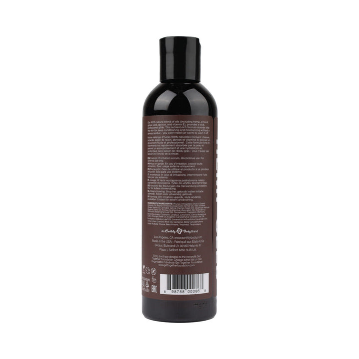 Earthly Body Hemp Seed Massage Oil Lavender 8 oz. - Headshop.com