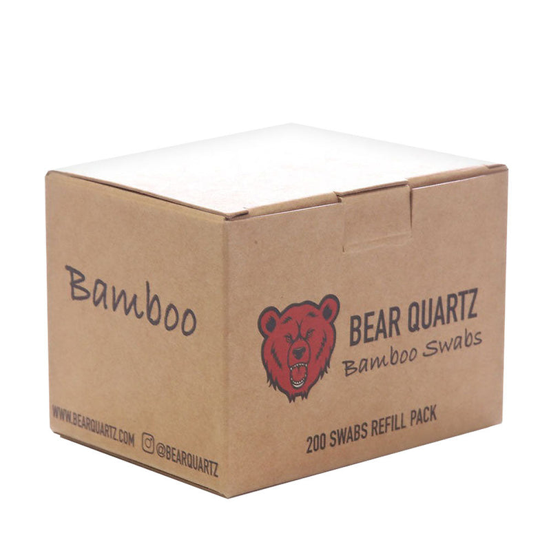 Bear Quartz Swabs Kit Refill | 200pk | Bamboo | 6pc Set - Headshop.com