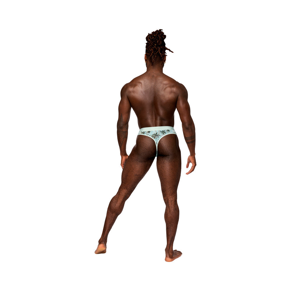 Male Power Sheer Prints Sheer Thong Flamingo L/XL - Headshop.com