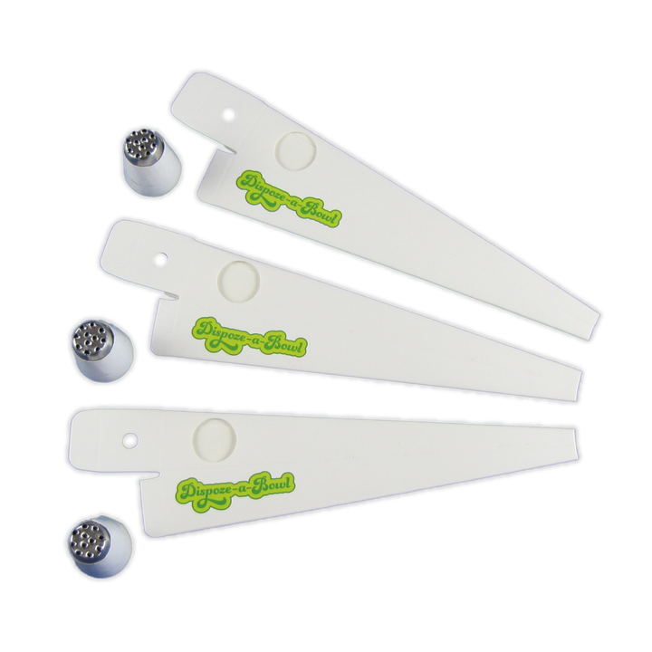 The Dispoze-a-Bowl® 3-Pack: Your Essential On-The-Go Clean Smoke - Headshop.com