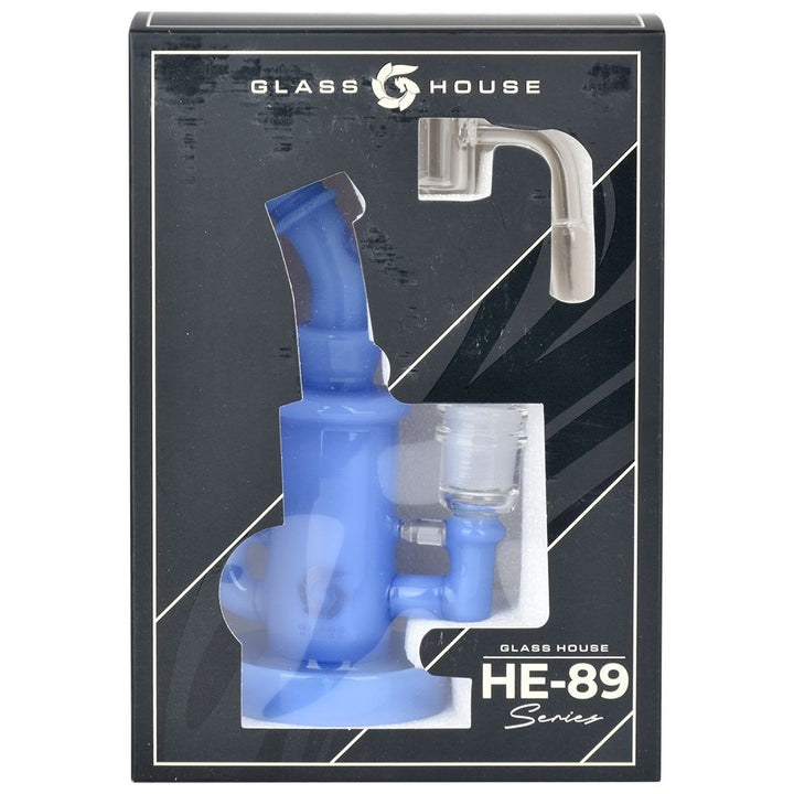 Glass House Mini Incycler Dab Rig - 5.75" / 14mm F / Colors Vary - Headshop.com