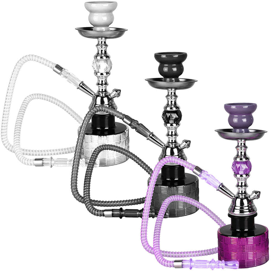 Premium Ripple Hookah | 13" | Colors Vary - Headshop.com