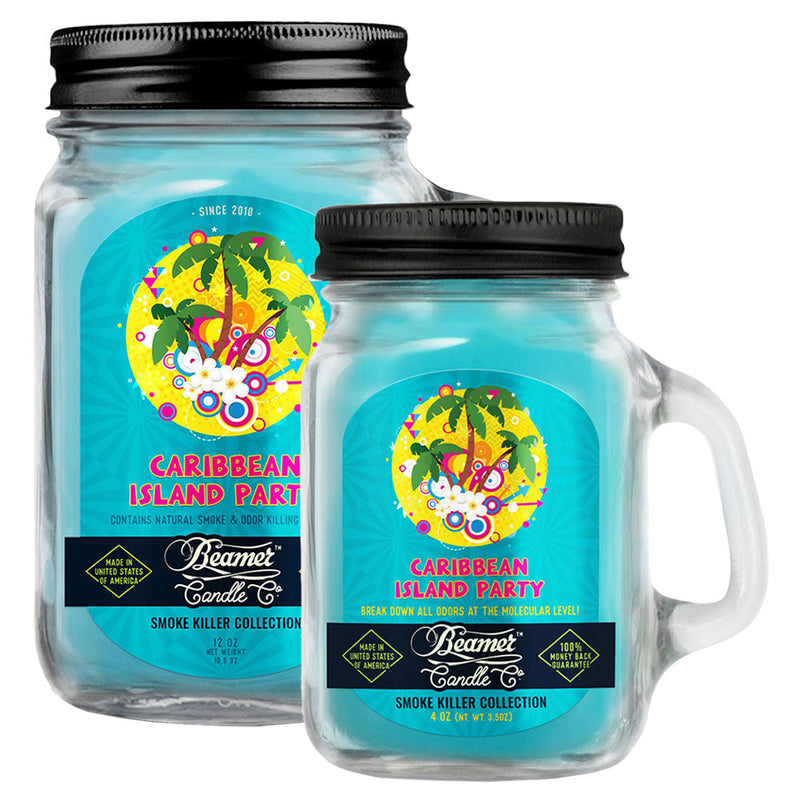Beamer Candle Co. Mason Jar Candle | Caribbean Island Party - Headshop.com