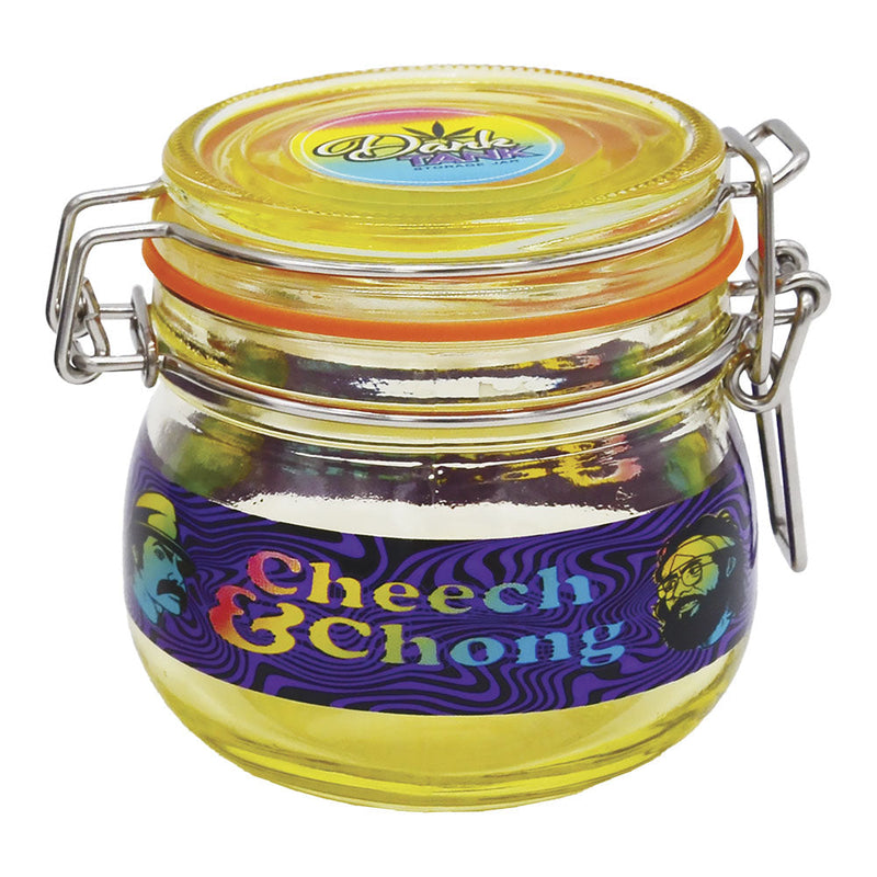 6PC DISP - Cheech & Chong Dank Tank Airtight Glass Jar - 150mL/Asst Colors - Headshop.com