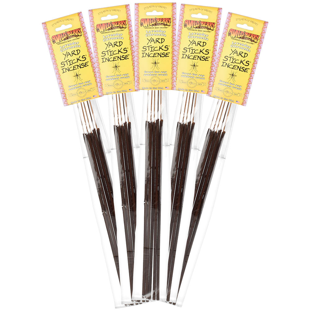 Wild Berry Citronella Yard Sticks 19" 5pk 12pc Display