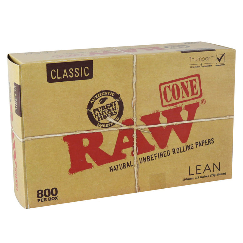 RAW Classic Bulk Lean Cones | 800pc Bulk Box - Headshop.com