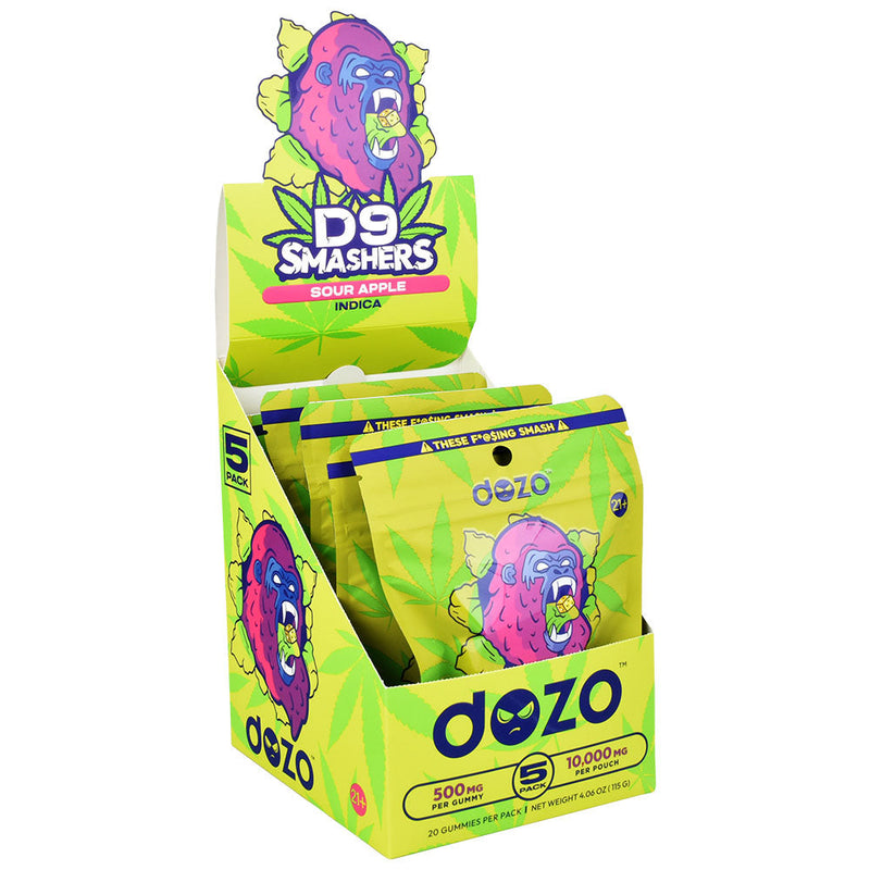 Dozo D9 Smashers Gummies | 10000mg | 20pc | 5pc Display - Headshop.com