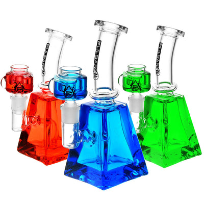 Pulsar Glycerin Series Squared Water Pipe - 7"/14mm F/Colors Vary - Headshop.com