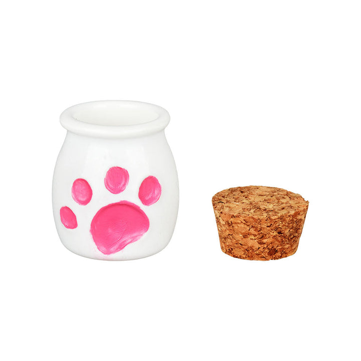 Cat Paw Glass Hand Pipe & Jar Set - 4" / Colors Vary - Headshop.com