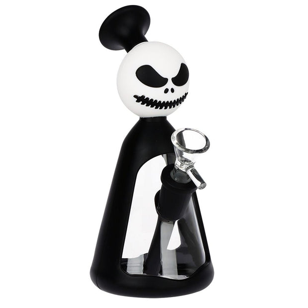 Nightmarish Silicone on Glass Water Pipe - 7.25" / 14mm F