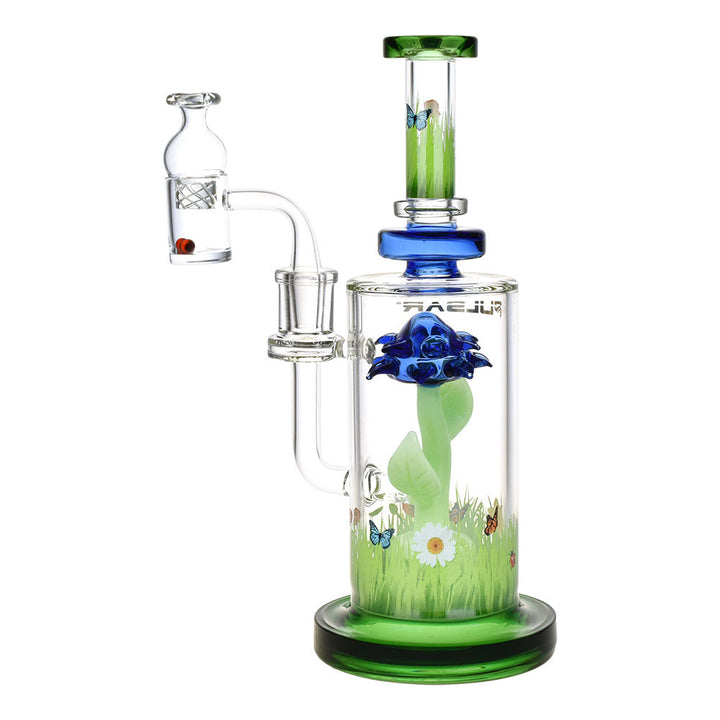 Pulsar The Power Of Flower Dab Rig Set w/ Carb Cap | 9" | 14mm F - Headshop.com