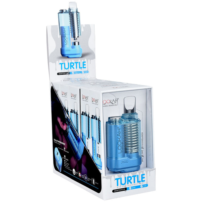 Lookah Turtle Variable Voltage 510 Battery | 500mAh | 5pc Display - Headshop.com