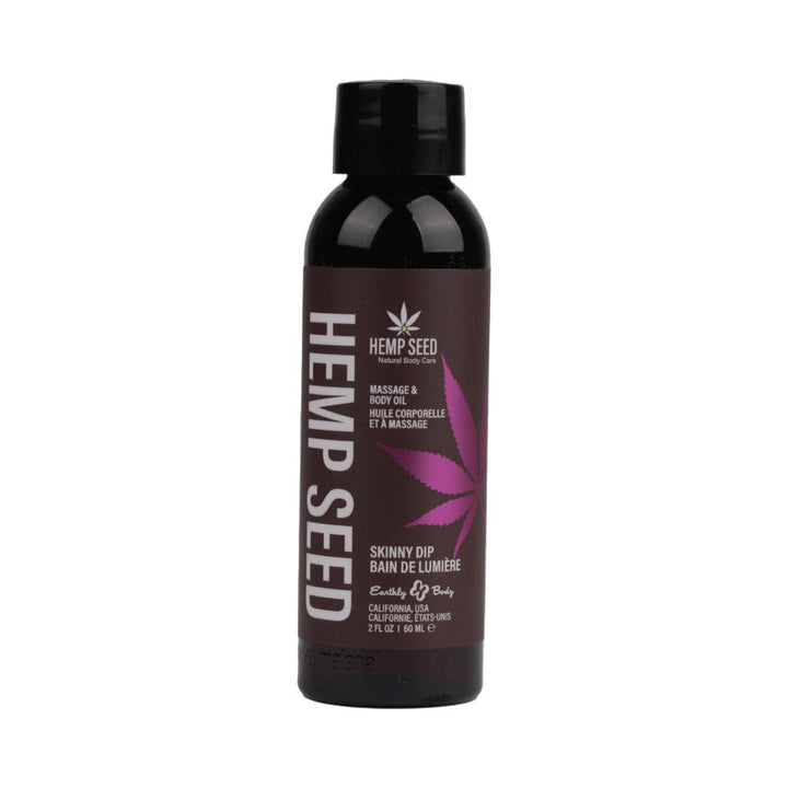 Earthly Body Hemp Seed Massage Oil Skinny Dip 2 oz. - Headshop.com