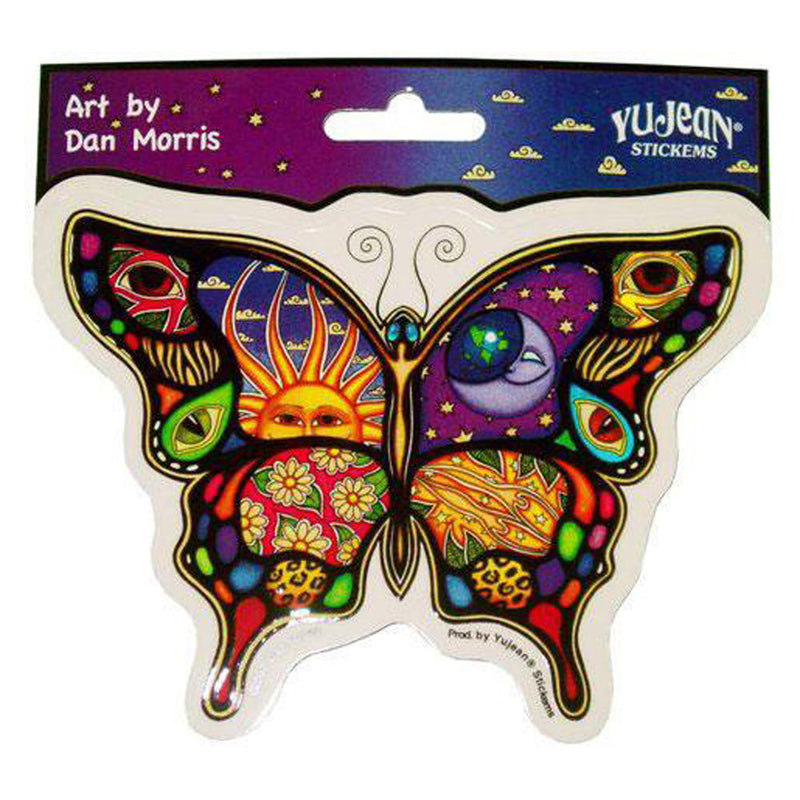 Dan Morris Night & Day Butterfly-Shaped Sticker - Headshop.com