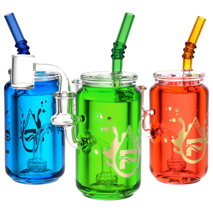 Pulsar Soda Can Glycerin Dab Rig | 8" | 14mm F - Headshop.com