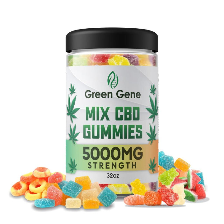 Green Gene High Potency CBD Mix Gummies 625MG - 5000MG - Headshop.com