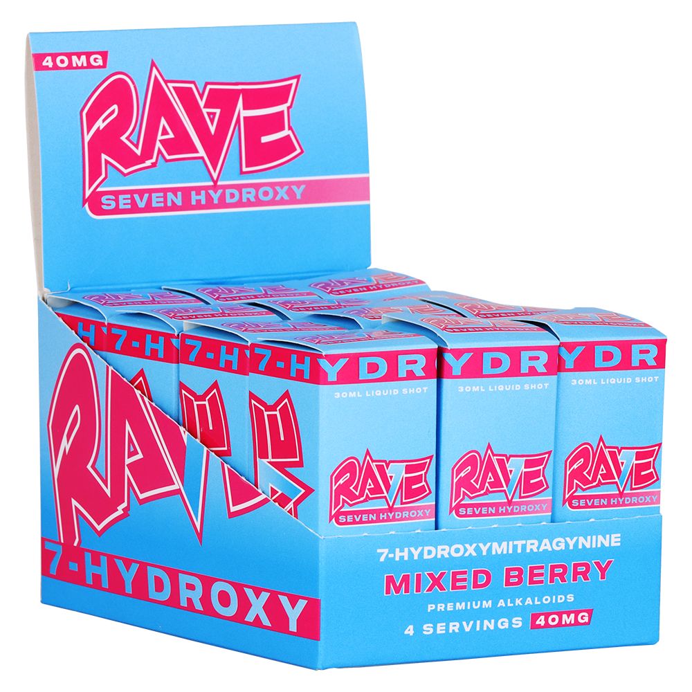 Rave 7-Hydroxymitragynine Shots | 2oz | 40mg - Headshop.com