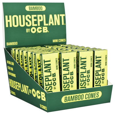 32CT DISPLAY - Houseplant by OCB Cones - Bamboo / 8pc / Mini - Headshop.com