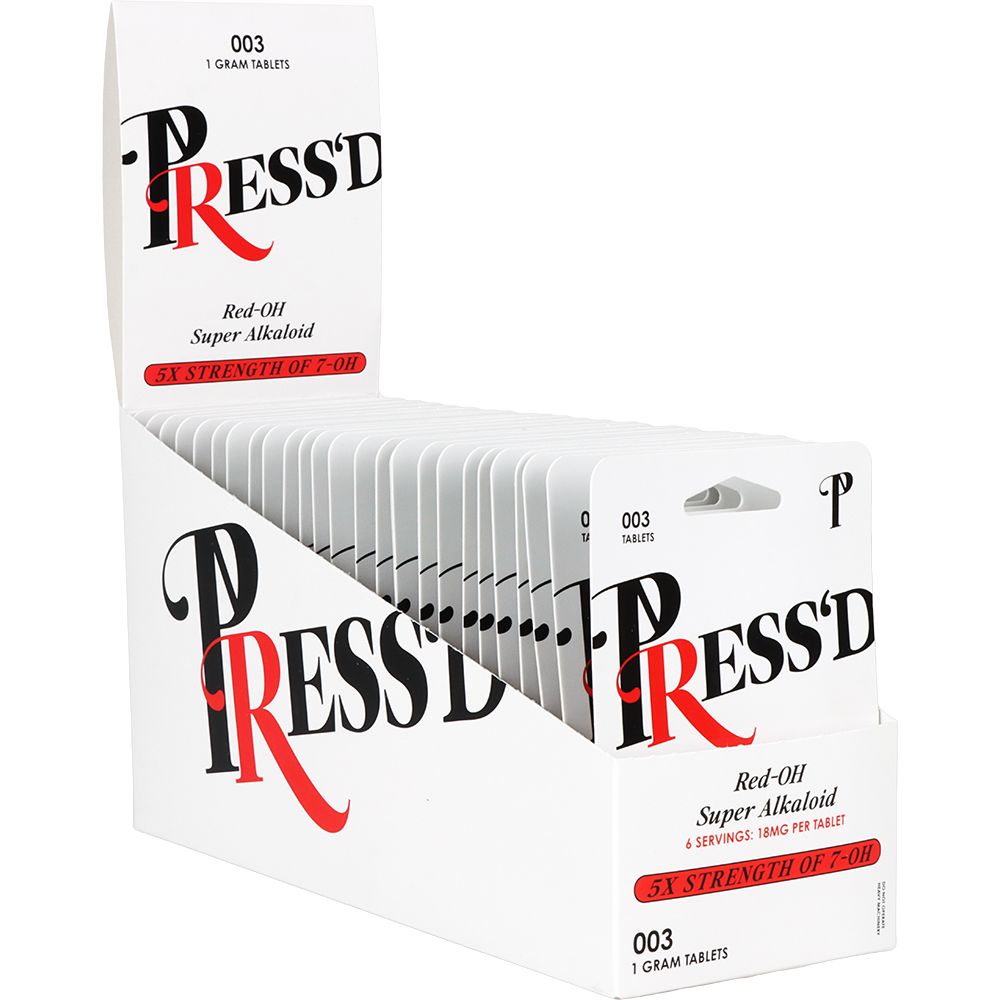 Press'd 7-Hydroxymitragynine Tablets - 3pc 25pk - Headshop.com