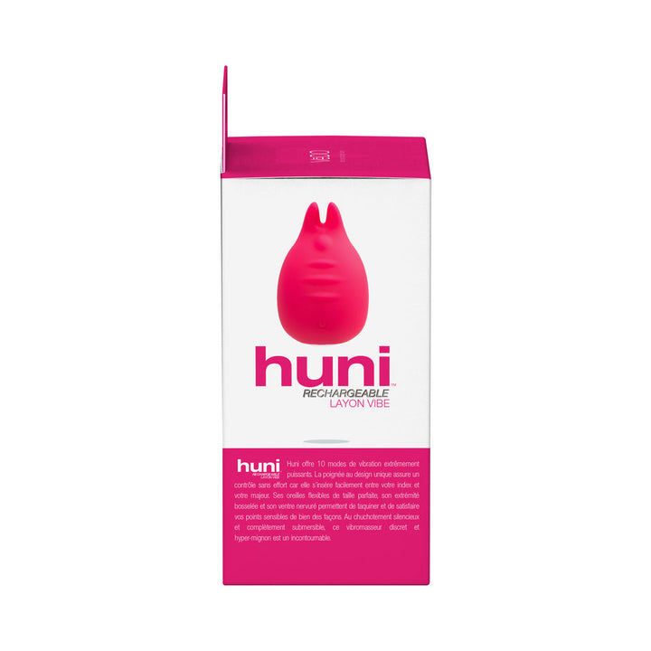 VeDO Huni Rechargeable Finger Vibe Tease Me Foxy Pink - Headshop.com