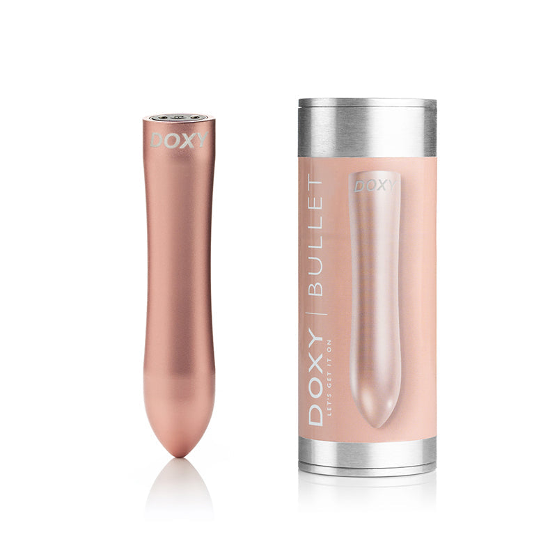 Doxy Bullet Rechargeable Vibrator Rose Gold - Headshop.com