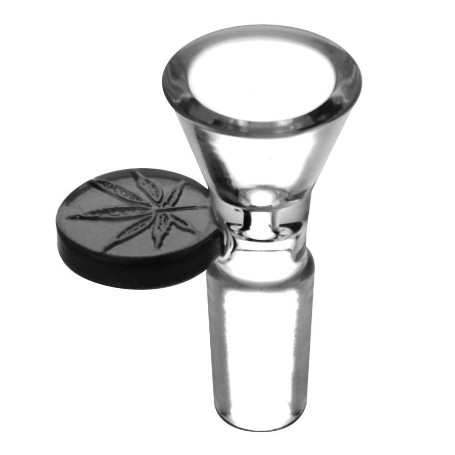 Embossed Leaf Bong Bowl - Headshop.com