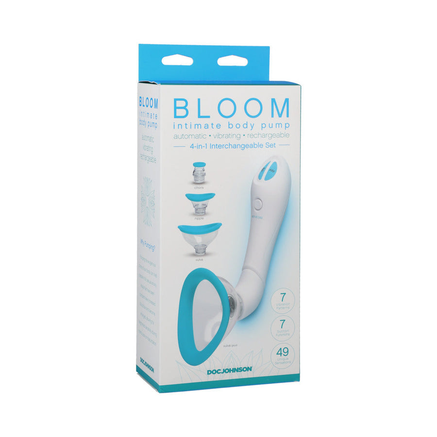 Bloom - Intimate Body Pump - Automatic - Vibrating - Rechargeable Blue/White - Headshop.com