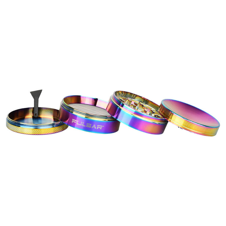 Pulsar Concave Grinder | 4pc | 2.5" | Assorted Colors | 6pc Display - Headshop.com