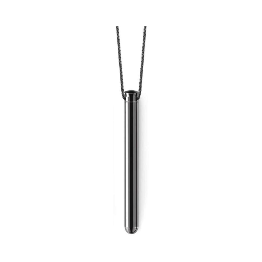 Le Wand Necklace Vibe Rechargeable Discreet Jewelry Vibrator Black - Headshop.com