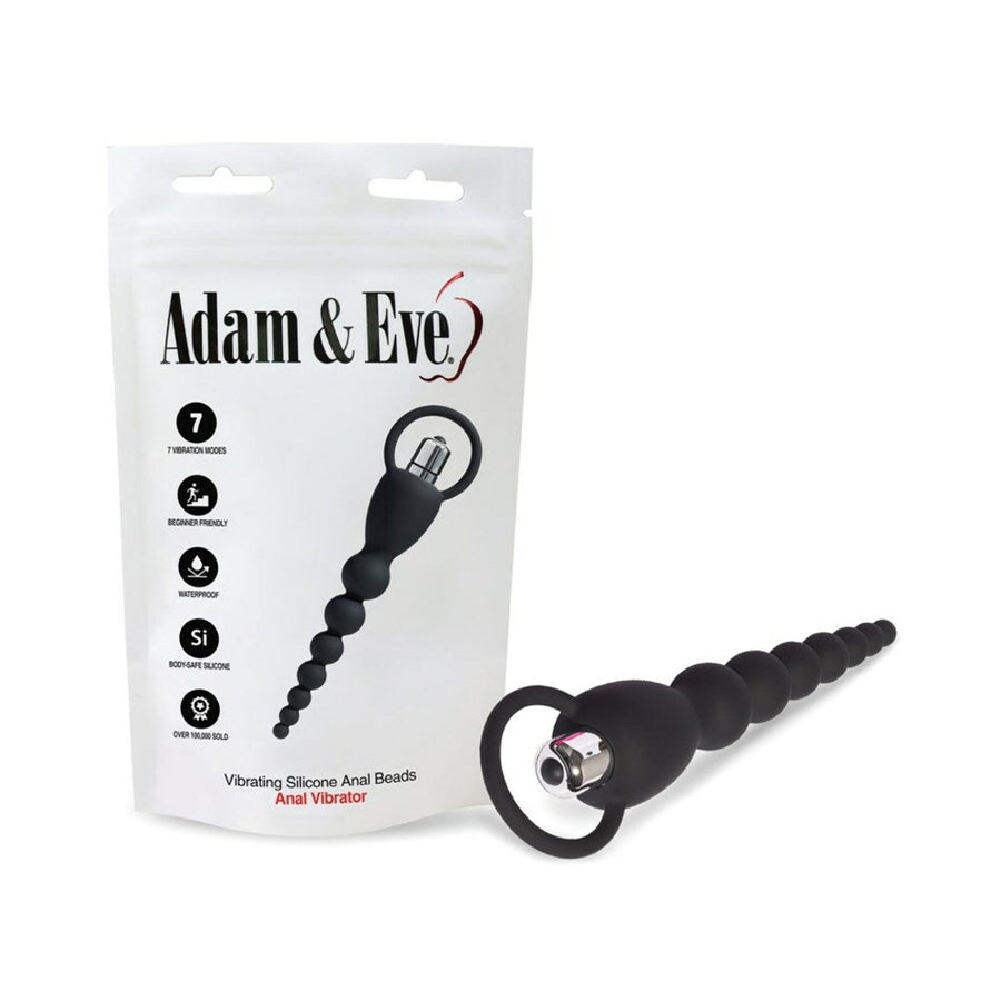 Adam & Eve Vibrating Silicone Anal Beads (Bag Packaging) - Headshop.com