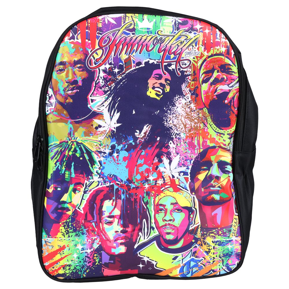 Dabtized Smoker Backpack & Zipper Pouch 3-Piece Set - 13"x16.5" / Music Legendz - Headshop.com